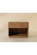 Oak Mosaic 1-Drawer Nightstand | Splendido Fauna | Oroa.com