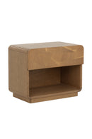 Oak Mosaic 1-Drawer Nightstand | Splendido Fauna | Oroa.com