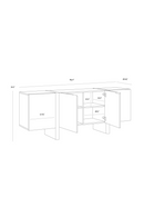 Wooden 2-Door Sideboard | Splendido Ewan | Oroa.com