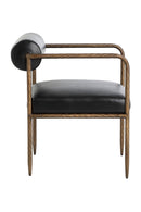 Leather Bolster-Back Dining Chair | Splendido Ajani | Oroa.com