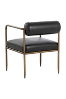 Leather Bolster-Back Dining Chair | Splendido Ajani | Oroa.com