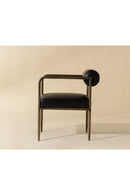 Leather Bolster-Back Dining Chair | Splendido Ajani | Oroa.com