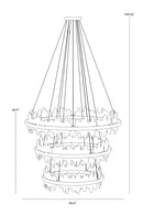 Black 3-Tier Chandelier | Splendido Icarus | Oroa.com