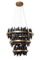 Black 3-Tier Chandelier | Splendido Icarus | Oroa.com