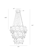 Black 3-Tier Chandelier | Splendido Icarus | Oroa.com