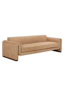 Hospitality furniture - Tan Nubuck Leather Sofa - www.oroatrade.com