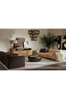 Hospitality furniture - Tan Nubuck Leather Sofa - www.oroatrade.com