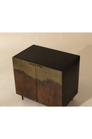 Antique Brass Ombre Nightstand | Splendido Auburn | Oroa.com