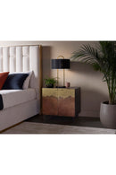 Antique Brass Ombre Nightstand | Splendido Auburn | Oroa.com