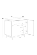 Antique Brass Ombre Nightstand | Splendido Auburn | Oroa.com