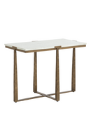 Rectangular White Marble Side Table | Splendido Cowell | Oroatrade.com