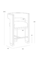 Modern 3-Legged Counter Stool | Splendido Adamina | Oroa.com