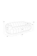 Channeled Cream Sofa | Splendido Tadeo | Oroa.com