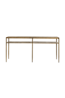 Antique Brass 2-Layer Console Table | Splendido Naini | Oroatrade.com