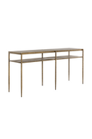 Antique Brass 2-Layer Console Table | Splendido Naini | Oroatrade.com
