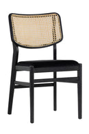 Black Cushioned Seat Dining Chairs (2) | Splendido Annex | Oroa.com