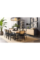 Black Cushioned Seat Dining Chairs (2) | Splendido Annex | Oroa.com