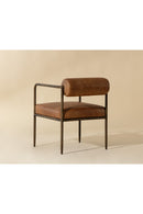 Leather Bolster-Back Dining Chair | Splendido Ajani | Oroa.com