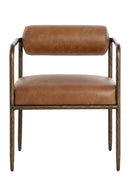 Leather Bolster-Back Dining Chair | Splendido Ajani | Oroa.com