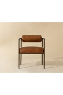 Leather Bolster-Back Dining Chair | Splendido Ajani | Oroa.com