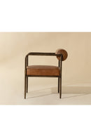 Leather Bolster-Back Dining Chair | Splendido Ajani | Oroa.com