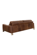 Stitched Panel Brown Leather Sofa | Splendido Rafael | Oroa.com