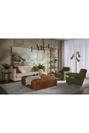 Italian Textured Leather Ottoman | Splendido Lewin | Oroa.com