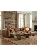 Brown Leather Chaise Sofa | Splendido Beau | Oroa.com