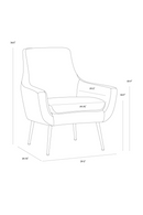 Blue Fabric Lounge Chair | Splendido Aletta | Oroa.com