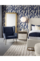 Blue Wingback Lounge Chair | Splendido Kasen | Oroa.com