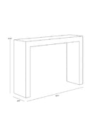 Black Marble-Look Indoor/Outdoor Console Table | Splendido Axle | Oroa.com