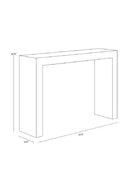 Black Minimalist Indoor/Outdoor Console Table | Splendido Axle | Oroa.com