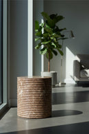 Mocha Concrete Indoor/Outdoor Stool | Splendido Riva | Oroa.com