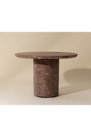 Round Indoor/Outdoor Marble Effect Dining Table | Splendido Riva | Oroa.com