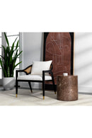 Round Indoor/Outdoor Marble Effect Dining Table | Splendido Riva | Oroa.com