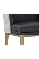 Black Bonded Leather Bar Stool | Splendido Joplin | Oroa.com