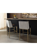Black Bonded Leather Bar Stool | Splendido Joplin | Oroa.com