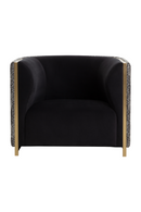 Gold Inlay Curved Lounge Chair | Splendido Larron | Oroa.com