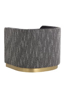 Gold Inlay Curved Lounge Chair | Splendido Larron | Oroa.com