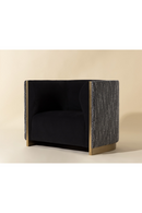 Gold Inlay Curved Lounge Chair | Splendido Larron | Oroa.com