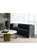 Gold Inlay Curved Sofa | Splendido Larron | Oroa.com