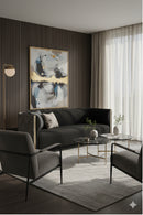 Gold Inlay Curved Sofa | Splendido Larron | Oroa.com