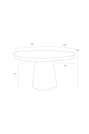 Sculptural Indoor/Outdoor Concrete Dining Table | Splendido Celica | Oroa.com
