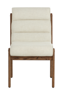 Channeled White Fabric Dining Chair | Splendido Bertie | Oroa.com