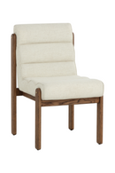 Channeled White Fabric Dining Chair | Splendido Bertie | Oroa.com
