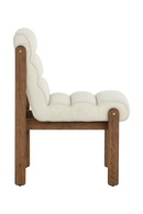 Channeled White Fabric Dining Chair | Splendido Bertie | Oroa.com
