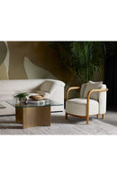 Curved Wood Frame Lounge Chair | Splendido Beatrice | Oroa.com
