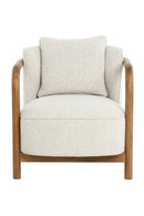 Curved Wood Frame Lounge Chair | Splendido Beatrice | Oroa.com