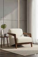 Brown Oak Framed Lounge Chair | Splendido Bosco | Oroa.com