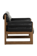 Tufted Black Leather Lounge Chair | Splendido Ferguson | Oroa.com